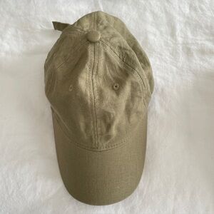 Wyeth Linen Dad Cap Khaki